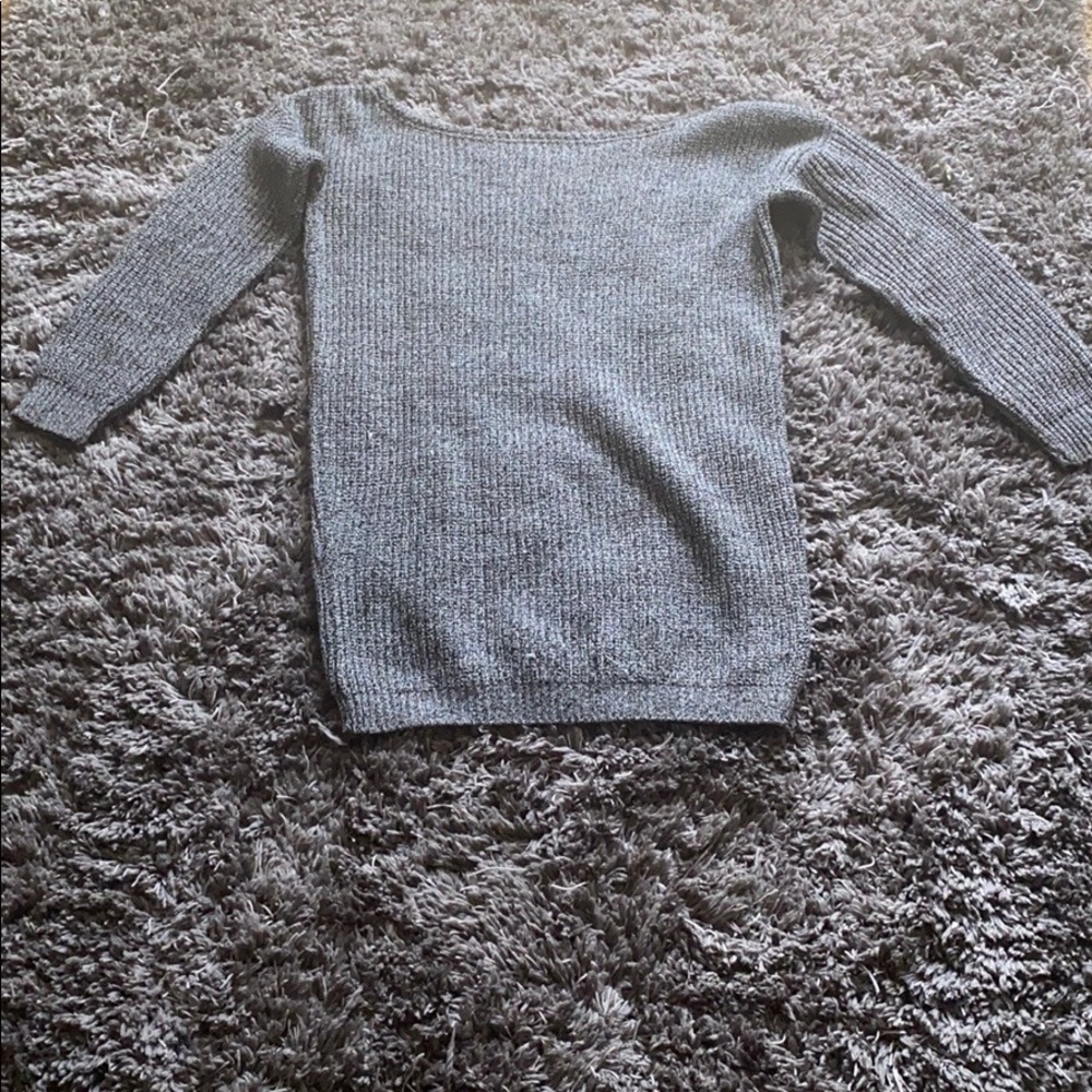 Grey off the shoulder dress